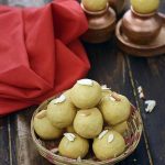 Besan Ladoo ( Microwave Recipe), Quick Besan Ladoo