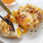 Breakfast Twice Baked Potato - I Am Homesteader