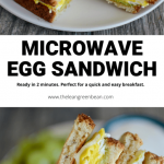 Microwave Egg Sandwich Recipe in 90 Seconds