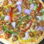 Chicken pizza recipe | easy homemade chicken pizza recipe - SpicyPunch