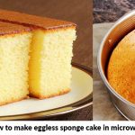 Eggless Sponge Cake in Microwave | How to make Eggless Sponge Cake in  Microwave