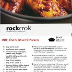 Rock Crok BBQ Oven Baked Chicken | Pampered chef recipes, Crock meals,  Rockcrok recipes