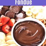 Easy Chocolate Fondue recipe! Learn how to make this dark chocolate fondue  from three simple ingred