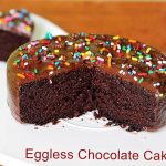 Eggless chocolate cake recipe - Swasthi's Recipes