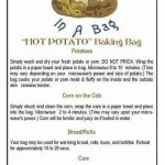 Potato Bag | Potato bag, Potatoes in microwave, Microwave potato bag
