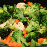 Steamed Healthy Vegetables Healthy, Fibre Rich Veggies - microwave