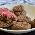 Chocolate Cookies with Pink Frosting (Gluten free, Paleo, AIP) -
