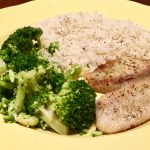 Tilapia with Broccoli and Rice – post grad meals