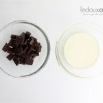 Dark, milk and white chocolate ganache