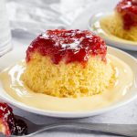 Microwaveable Gluten Free Jam Sponge Pudding Recipe (dairy free)