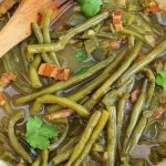Green Beans with Poblano Peppers –