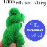 Hand-dyeing with food colouring: Microwave method | hookabee