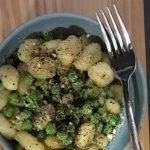 Seven minute recipe: Microwave potato gnocchi with miso and green peas –  Seven Minute Vegetarian