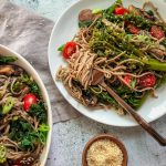 Roasted Teriyaki Mushrooms with Broccolini and Soba Noodles – The Cook Nook