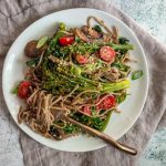 Roasted Teriyaki Mushrooms with Broccolini and Soba Noodles – The Cook Nook