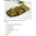 Kothimbir vadi recipe