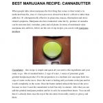 Marijuana Recipe: Cannabutter