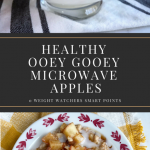 Healthy Ooey Gooey Microwave Apples -