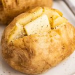 Microwave Baked Potato - Baking Mischief