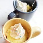 MICROWAVE VANILLA MUG CAKE RECIPE -- easy dessert for two