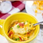 Easy Loaded Baked Potato Soup for One (in the microwave)