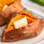 How to Make a Microwave Sweet Potato - Baking Mischief