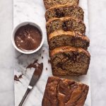 Nutella Swirled Banana Bread Recipe | ZoëBakes | eat dessert first