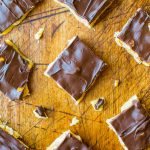 Chocolate-Covered Microwave Peanut Brittle - Averie Cooks