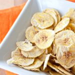 Fat Free (or low fat) Microwaved Plantain Chips | Fruit of Adventure