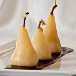 Poached Pear with Spiced Chocolate Sauce | The Lemon Grove Cake Diaries