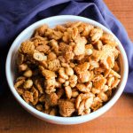 Quicker Easier Caramel Crispix Mix - Cooking With Carlee