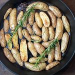 roasted fingerling potatoes with salt, rosemary and thyme - Marin Mama Cooks