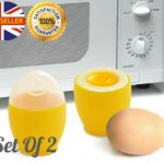 Kitchen, Dining & Bar Eggs made easy Microwave oven egg poacher x 2  Microwave boiled eggs cooker Home & Garden