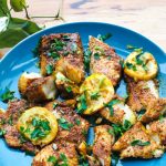 Shawarma-spiced baked cod with lemon – all food thoughts