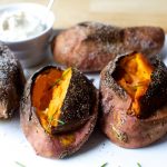 Vegetarian Stuffed Sweet Potato | Abra's Kitchen