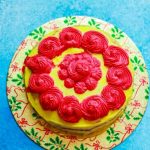 vanilla sponge cake with whipped cream frosting | birthday cake recipe