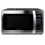 Home & Garden 1.3 Cu Ft Black 1000 Watt Stainless Steel Microwave Oven  Cooker w LED Display Microwave Ovens