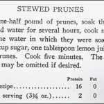 Old-fashioned Stewed Prunes – A Hundred Years Ago