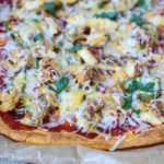 BBQ Chicken Pizza With Sweet Potato Crust ⋆ Clean Eating