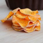 Homemade Sweet Potato Chips - Microwave! {VIDEO} - Rachel Cooks®