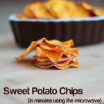 Homemade Sweet Potato Chips - Microwave! {VIDEO} - Rachel Cooks®