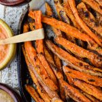 Crispy Baked Sweet Potato Fries with Dipping Sauces | Linger