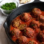 Vegan Meatballs - full of spicy Italian flavor and SO meaty!