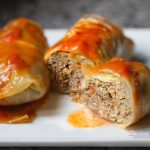 Stuffed Slow Cooker Cabbage Rolls Make Ahead Meal | Mainly Homemade