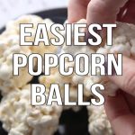 Salted Caramel Micchiato Popcorn balls - Vegetarian 'Ventures