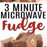 3-Ingredient Microwave Fudge - The Seasoned Mom