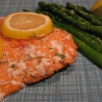 Dining Alone: Wine Poached Salmon Done in the Microwave