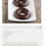 1 Minute Microwave Chocolate Mochi Donuts | Diy desserts, Dessert recipes, Mochi  donuts recipe