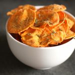 The Bitten Word: Microwave Sweet Potato Chips