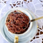 Egg-free Chocolate Microwave Mug Cake Recipe | At The Table Tonight